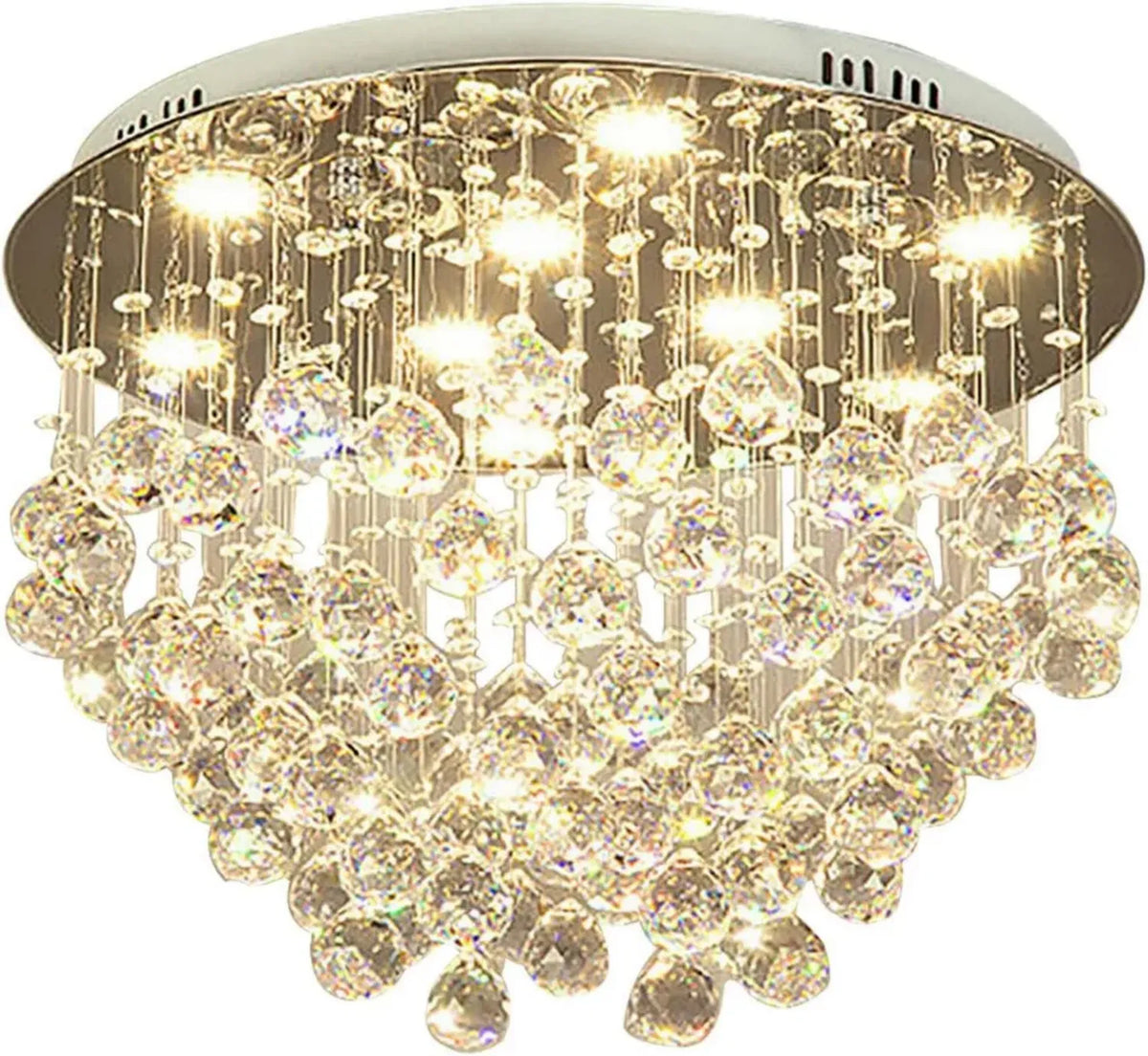 Lampadario Moderno in Cristallo LED per Soggiorno e Camera da Letto