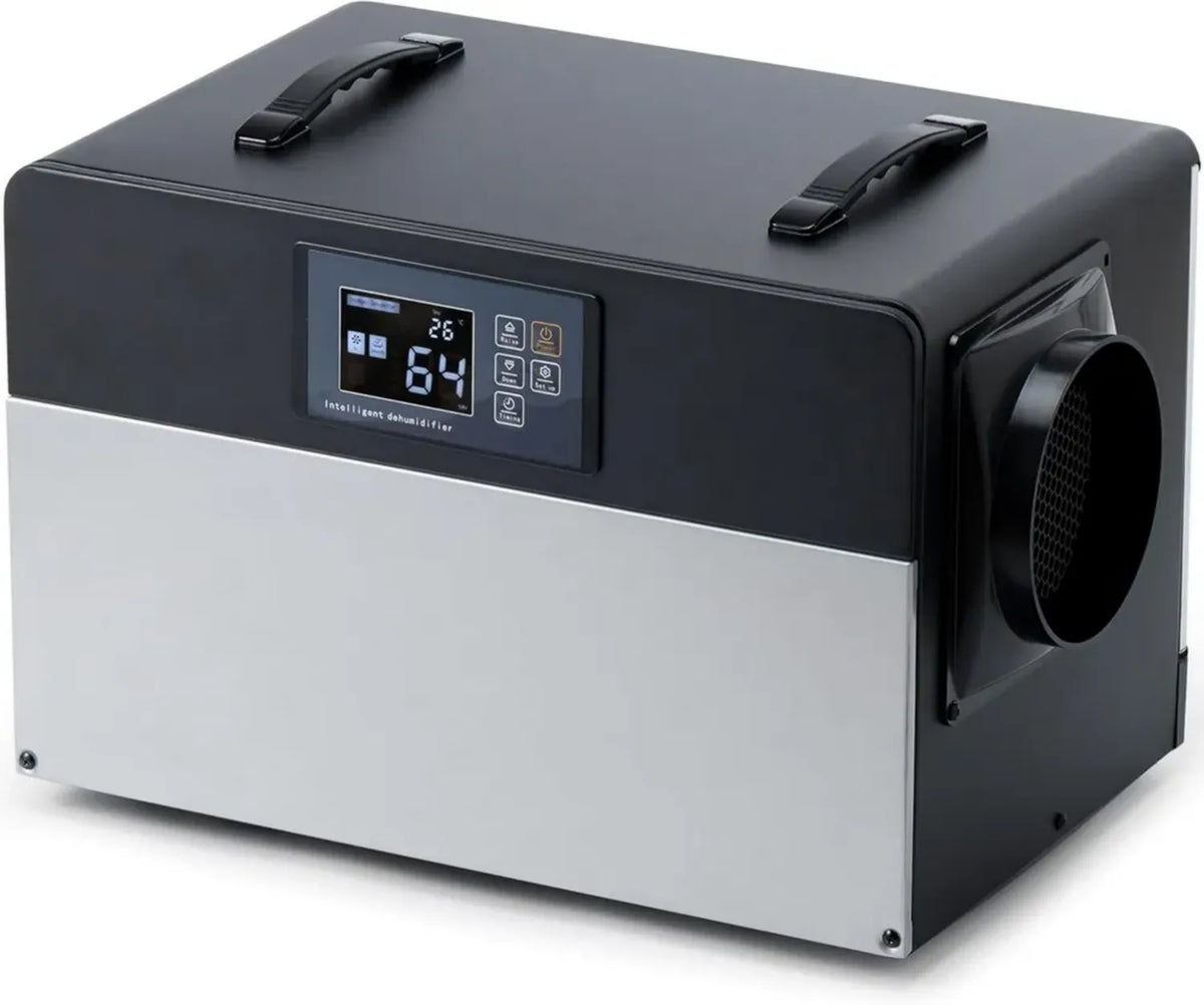 Deumidificatore Industriale 90L/Giorno con Scarico Continuo per Grandi Spazi