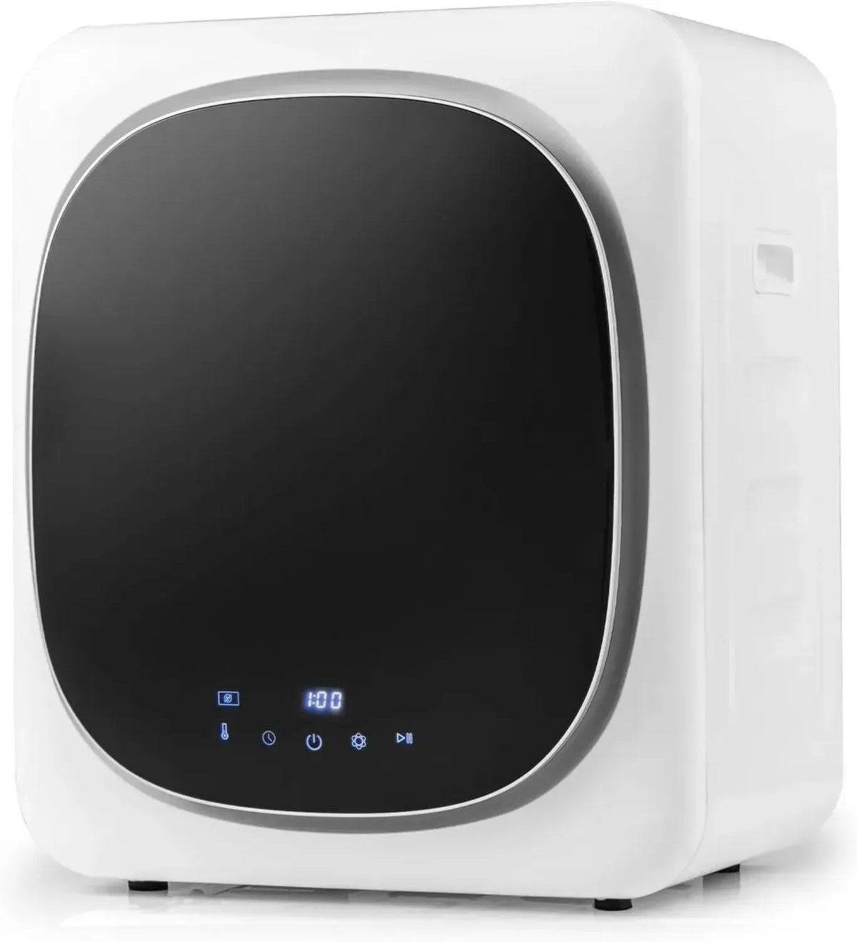 Asciugatrice Compatta 4KG con Pompa di Calore e LED, Cestello in Acciaio, Carica Frontale