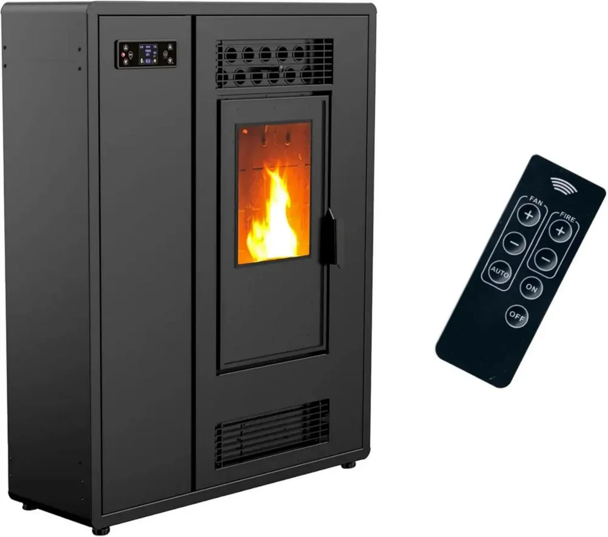 Sannover Air Slim Stufa a Pellet 12,2 kW Nero Astral