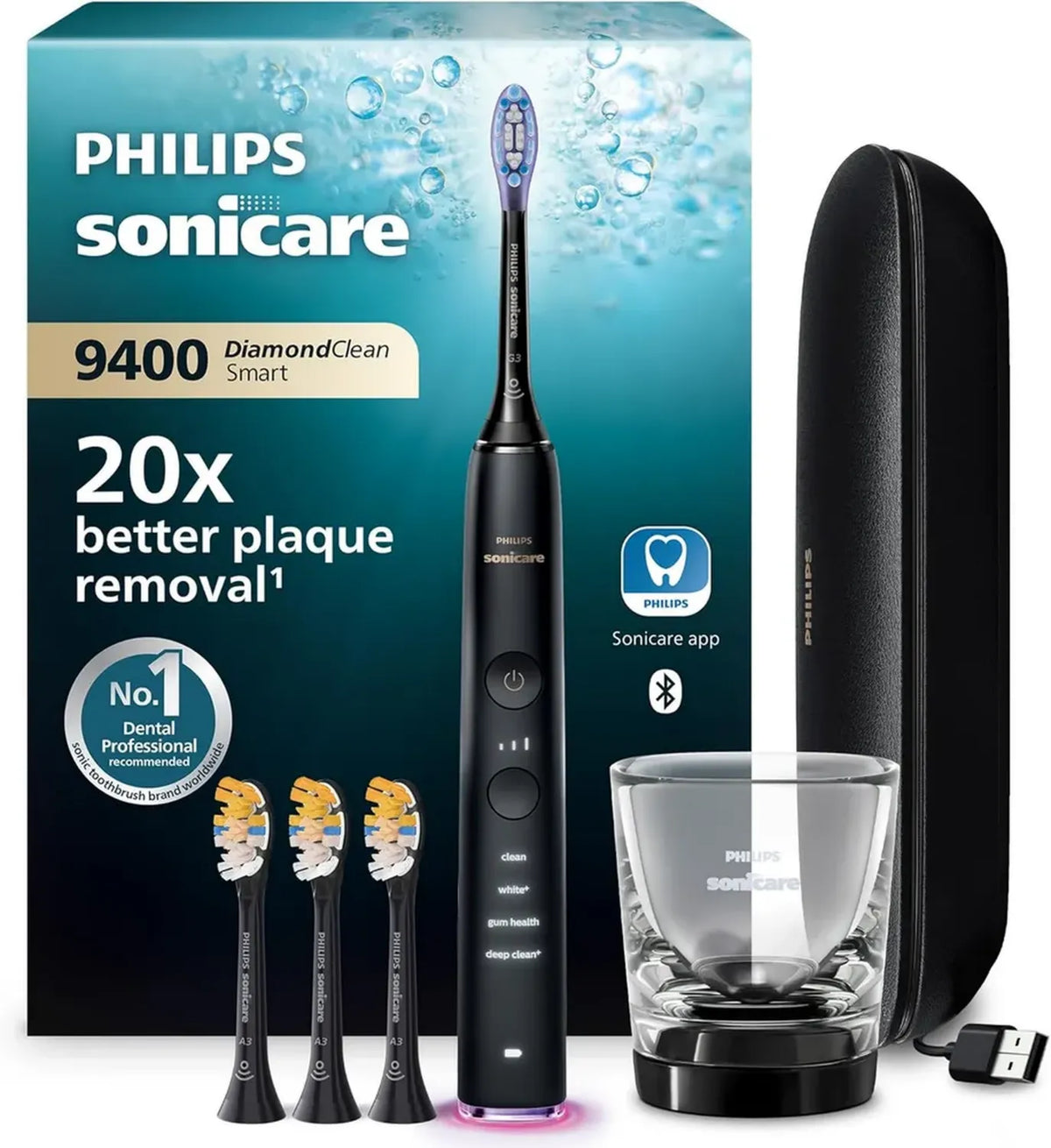 Spazzolino Elettrico Philips Sonicare DiamondClean Smart con App e Sensore di Pressione