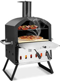 Forno per Pizza a 2 Livelli con Accessori Completi per Esterni