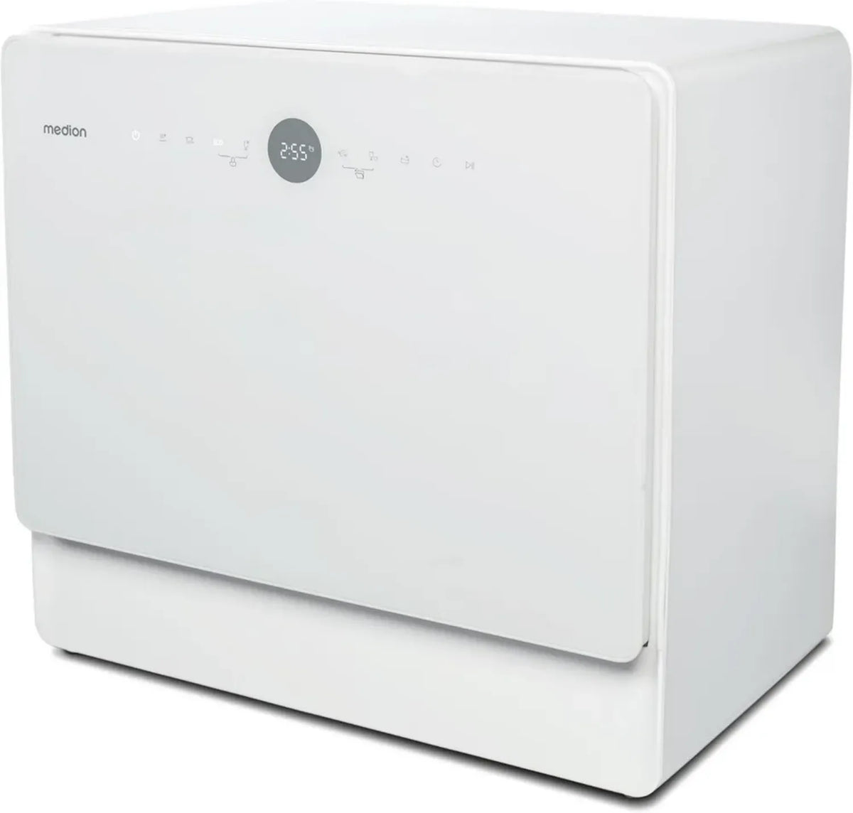 MEDION Mini Lavastoviglie DWT50, 5 Coperti, 7 Programmi, Funzione Secchio, Profondità 35 cm