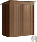 Capanno da Giardino in Metallo con Porta Scorrevole e Ventilazione, 159x106x181 cm
