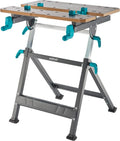 wolfcraft Banco da Lavoro Master 650 Ergo - Altezza Regolabile e Superficie Espandibile - Prodotto Europeo