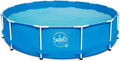 Piscina da Giardino HAF® in Metallo Blu 305x76 cm, 4500L, Robusta e di Alta Qualità