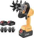 Motozappa Portatile Elettrica 16,8 V/21 V con 2 Batterie, Larghezza 12,8 cm, Profondità 10,3 cm, Ideale per Serra
