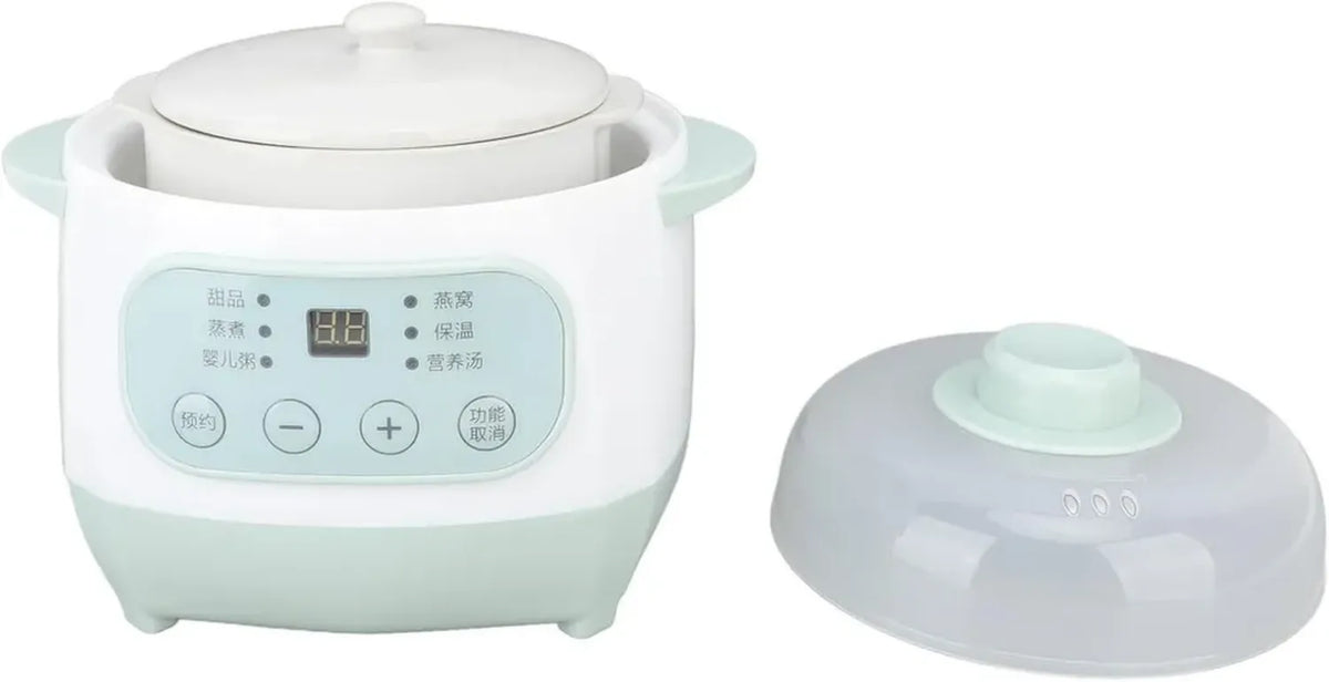 Pentola a Cottura Lenta in Ceramica da 1L, Salute e Praticità, Facile da Trasportare