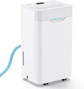 Deumidificatore 12L/24h per Ambienti Fino a 40㎡, Serbatoio 2L, Silenzioso, 3 Modalità con Timer e Smart Deumidificazione, Scolo Continuo e Funzione Asciugatura