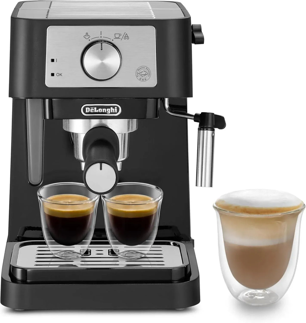 De'Longhi Macchina da Caffè EC260.BK con Cialde E.S.E. e Serbatoio 1.1L