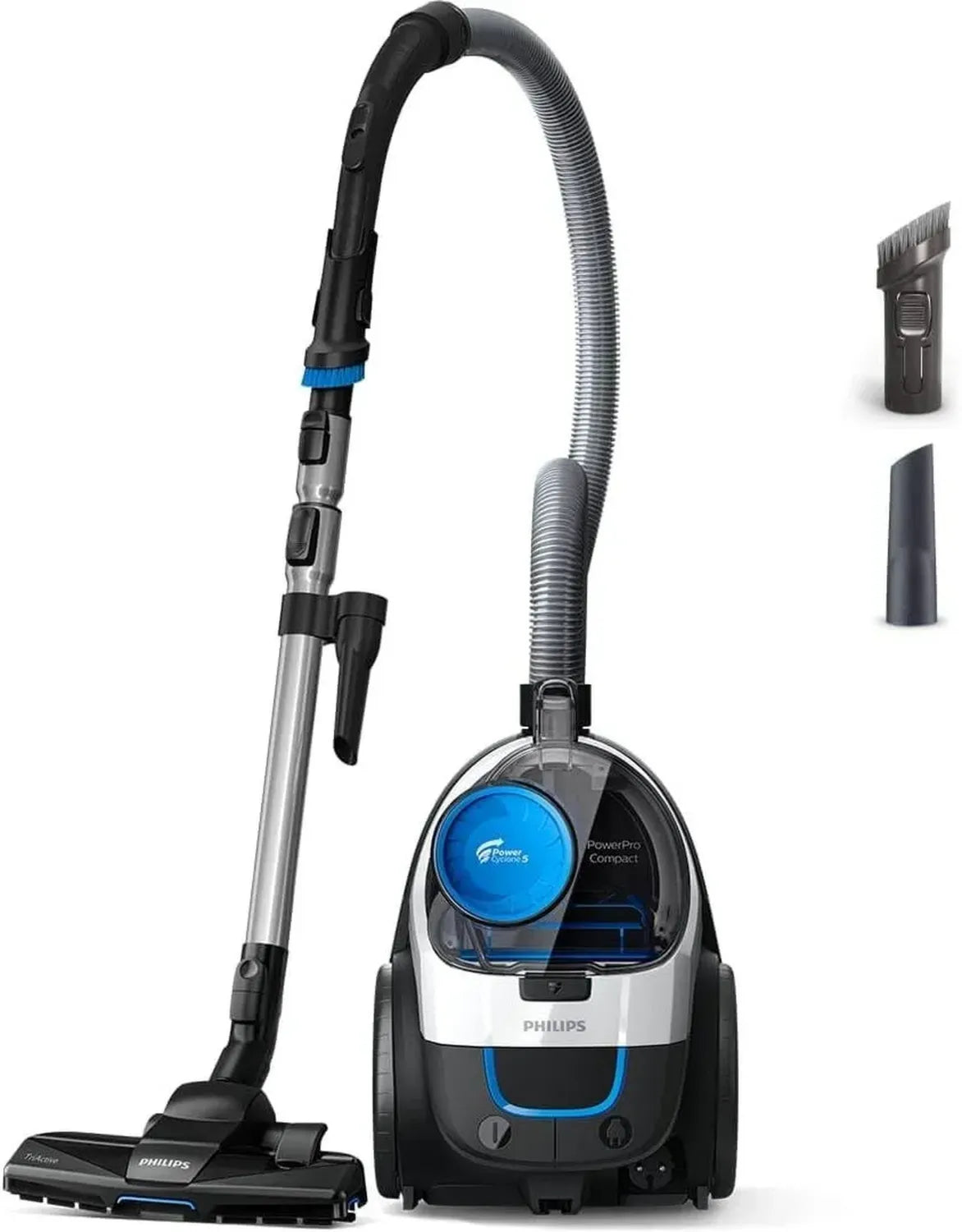 Aspirapolvere Senza Sacco Philips PowerPro Compact 900W, Filtro Anti-Allergia, Design Leggero