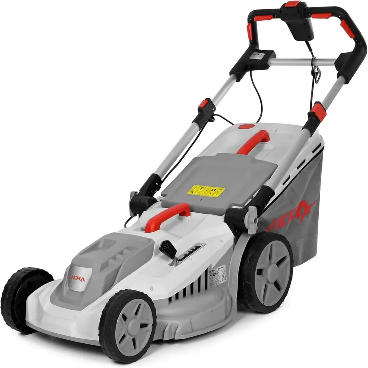 Rasaerba Elettrico IKRA 2000W, Altezza Regolabile 5 Livelli, Taglio 43cm con Kit Mulching