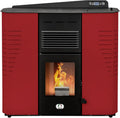 Stufa a Pellet Marmolada WiFi 13KW Canalizzata, Alta Efficienza, Design Compatto, 130m², 5 Potenze, Garanzia 24 Mesi